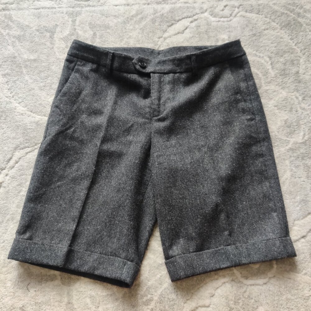 Uniqlo Wool Blend Double Cuffed Dress Shorts - Dark Ver NWOT